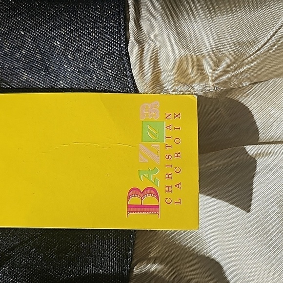 NWT Vintage Girls Black Denim Christian Lacroix Bazar Fall Blazer Jacket - Picture 7 of 7